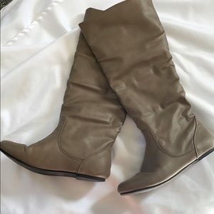 Slouchy tall boots
